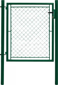 Branka 1křídlá/pro čtyřhranné pletivo/šířka 1085 x výška 1200 mm/ZN+PVC 6005 Zelená