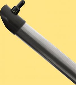 Vzpěra pro kulatý plot. sloupek/výška 2000 mm/38 x1,25 mm/ZN+PVC7016 Antracit
