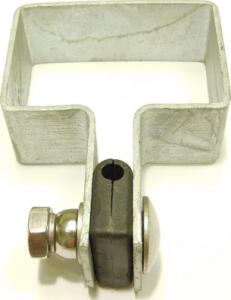 Příchytka panelu na sloup 60x40mm / 5mm / koncová /HNZ Zinek