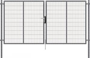 Brána 2křídlá/2D panel/š 4110 x v 1980/ ZN Pozinkovaná