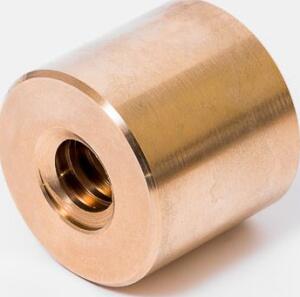 Matice trapézová Tr44x7, kruhová, Bronz, levý závit