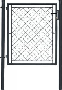 Branka 1křídlá/pro čtyřhranné pletivo/šířka 1085 x výška 1200 mm/ZN+PVC 7016 Antracit