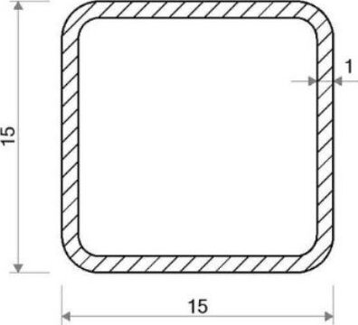 Produktbild von Edelstahl Quadratrohr 15x15x1,5 Bis 100x100x2 – V2A 1.4301 Vierkantrohr Hohlprofil Aus Deutschland