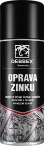 Oprava zinku - zinkový sprej 400ml DEBBEX - stříbrně lesklý