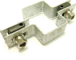 Příchytka panelu na sloup 60x40mm / 5mm / průběžná /HNZ Zinek