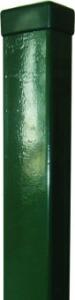 Sloupek jekl. 4hran./60x40x1,50/v 2000 /bez patky / ZN+PVC6005 Zelený